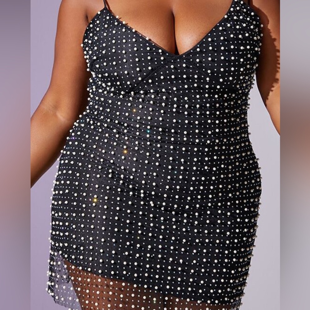 Forever 21 Pearl and Rhinestone Dress